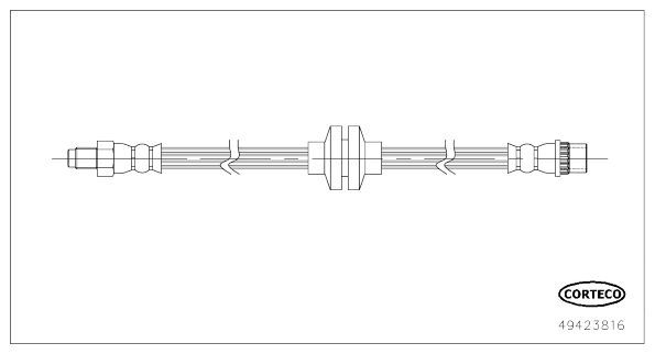 Stabdžių žarnelė CORTECO 49423816