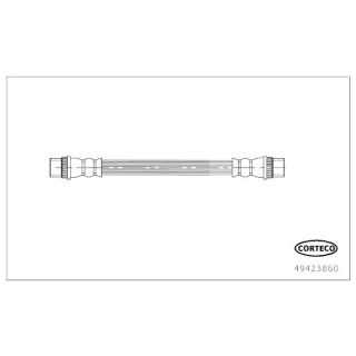 Stabdžių žarnelė CORTECO 49423860