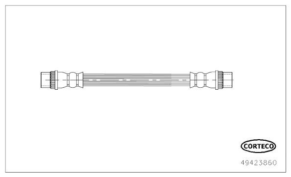 Stabdžių žarnelė CORTECO 49423860