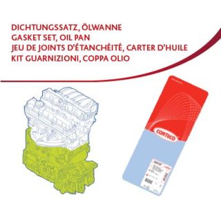 Tarpiklių rinkinys, variklio karteris CORTECO 427013P