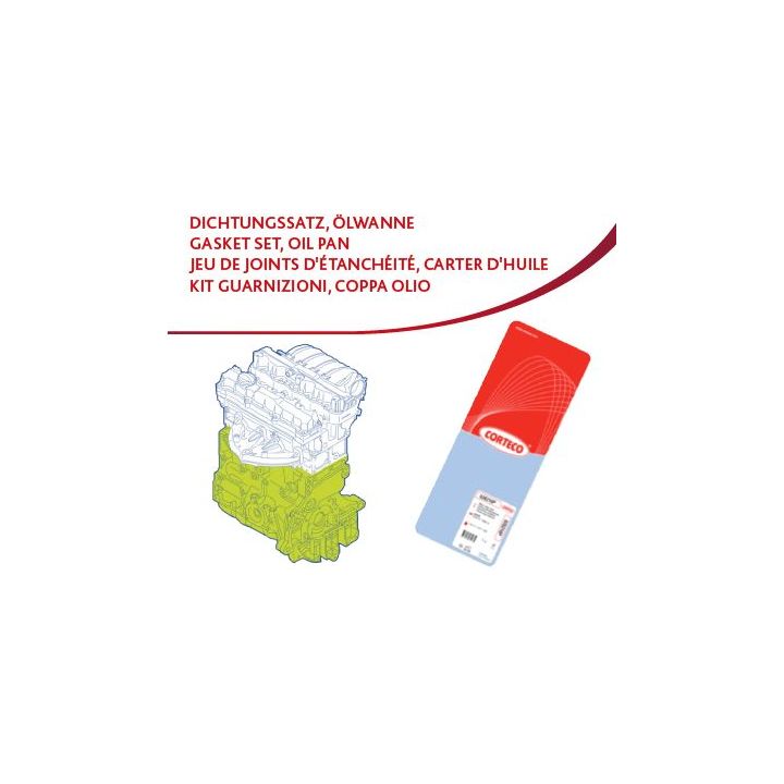 Tarpiklių rinkinys, variklio karteris CORTECO 427944P