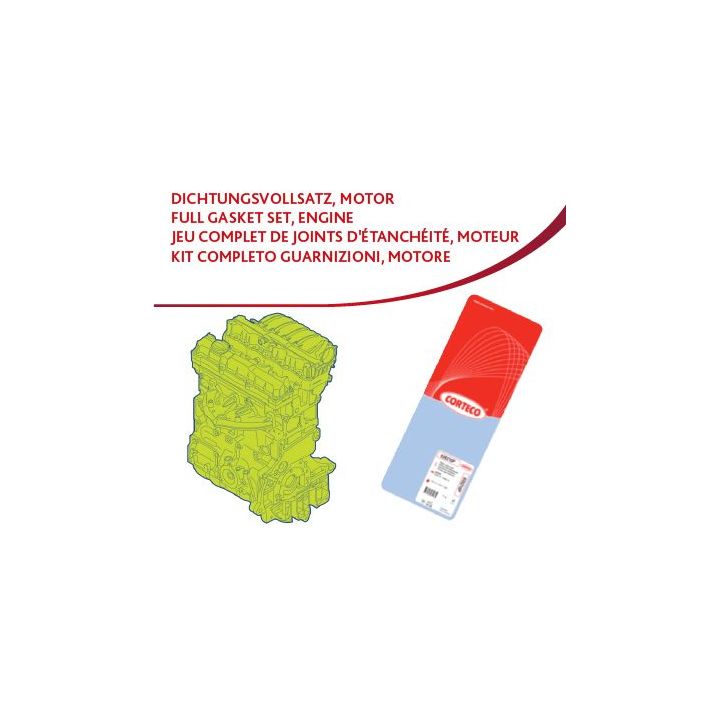 Visas tarpiklių komplektas, variklis CORTECO 83404030