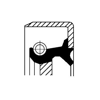 Veleno sandariklis, kardaninis velenas (alyvos siurblys) CORTECO 12011290B