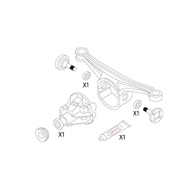 Tarpiklių rinkinys, diferencialas CORTECO 19535942