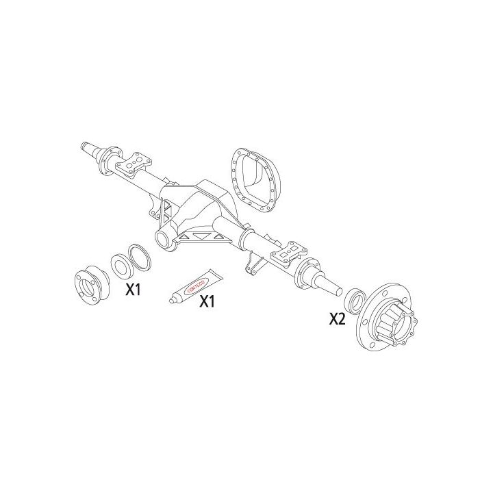Tarpiklių rinkinys, diferencialas CORTECO 19536168