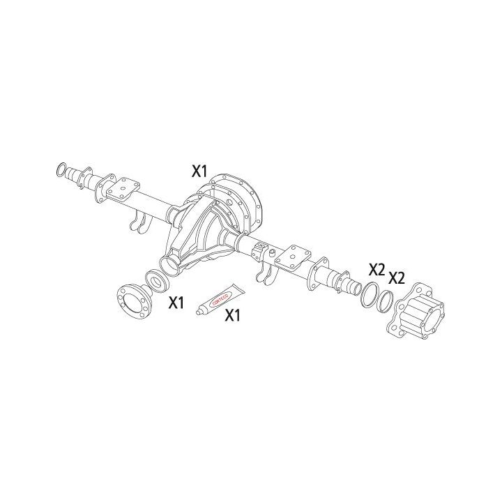 Tarpiklių rinkinys, diferencialas CORTECO 19536195