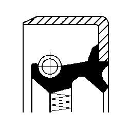 Veleno sandariklis, diferencialas CORTECO 12011443B