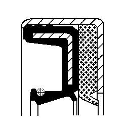 Veleno sandariklis, diferencialas CORTECO 12013319B