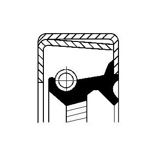 Veleno sandariklis, diferencialas CORTECO 12014744B
