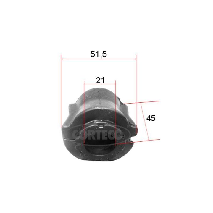 Skersinio stabilizatoriaus įvorių komplektas CORTECO 49371817