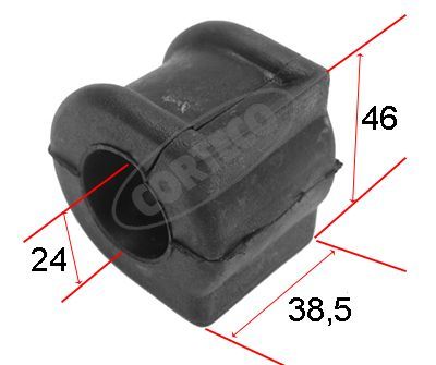 Skersinio stabilizatoriaus įvorių komplektas CORTECO 80000131