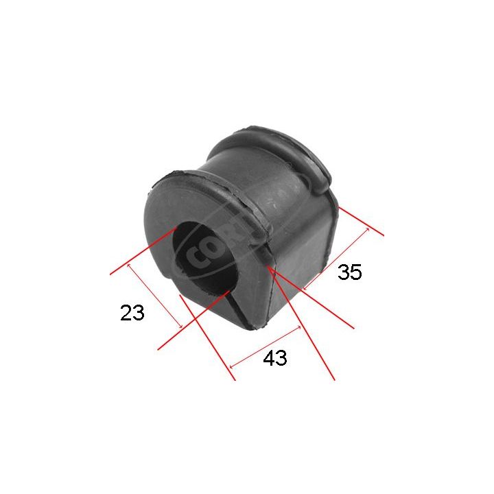 Skersinio stabilizatoriaus įvorių komplektas CORTECO 80000133