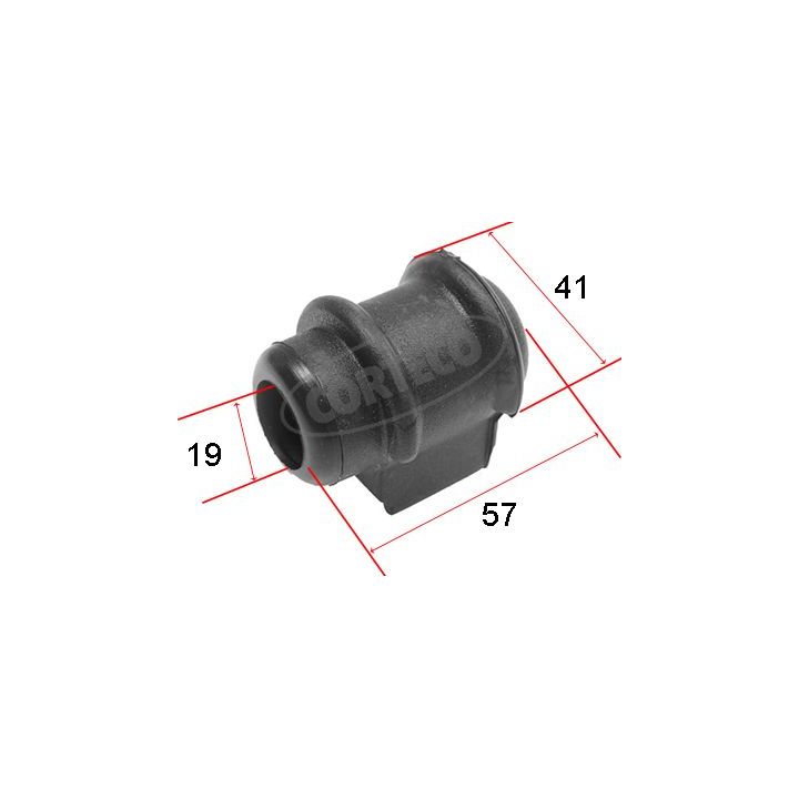 Skersinio stabilizatoriaus įvorių komplektas CORTECO 80000134