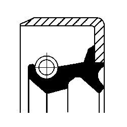 Veleno sandariklis, įpurškimo siurblys CORTECO 19035326B