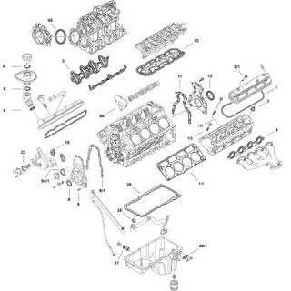 Visas tarpiklių komplektas, variklis ELRING LS Gen IV L94