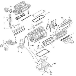 Visas tarpiklių komplektas, variklis ELRING LS Gen IV LSA
