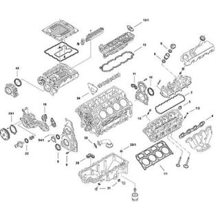 Visas tarpiklių komplektas, variklis ELRING LS Gen V LT4