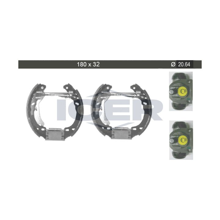 Stabdžių trinkelių komplektas ICER 79KT0010 C