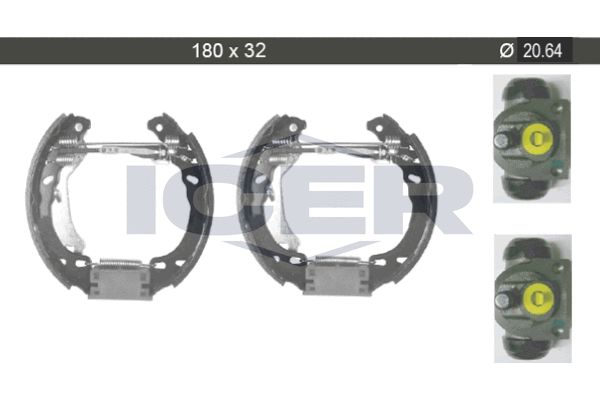 Stabdžių trinkelių komplektas ICER 79KT0010 C