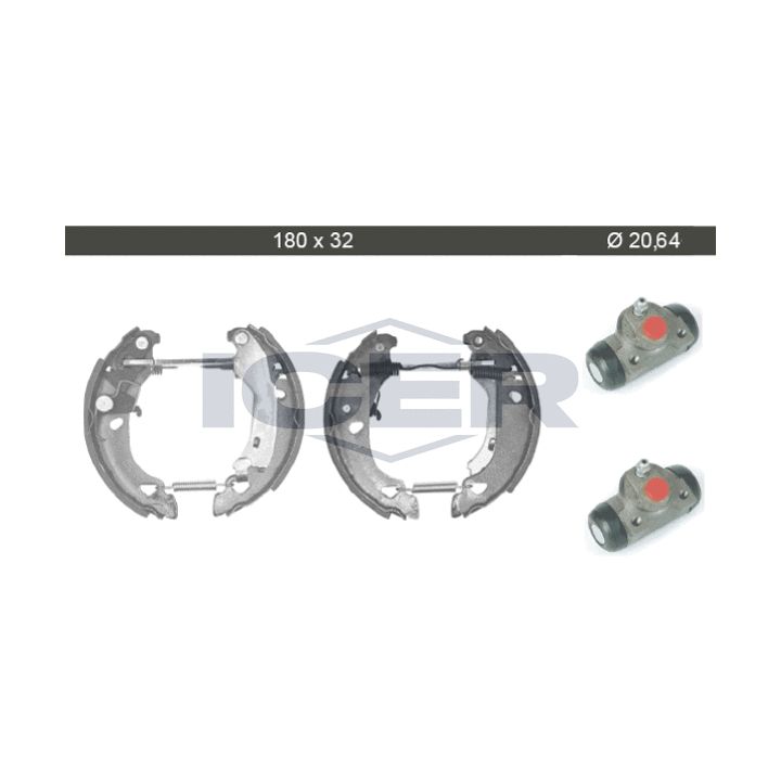 Stabdžių trinkelių komplektas ICER 79KT0012 C