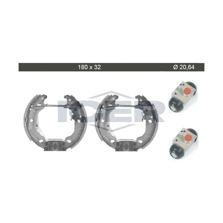 Stabdžių trinkelių komplektas ICER 79KT0013 C