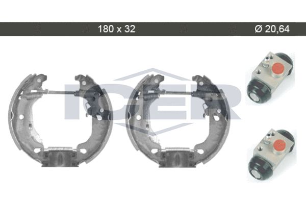 Stabdžių trinkelių komplektas ICER 79KT0013 C