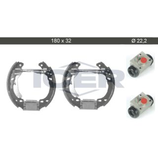 Stabdžių trinkelių komplektas ICER 79KT0014 C