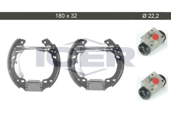 Stabdžių trinkelių komplektas ICER 79KT0014 C