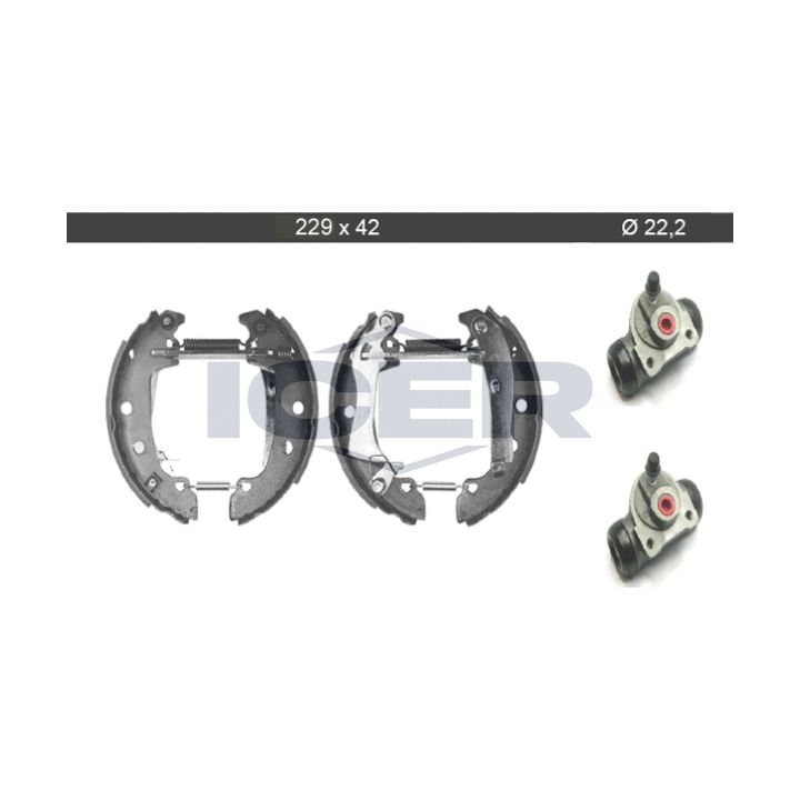 Stabdžių trinkelių komplektas ICER 79KT0016 C