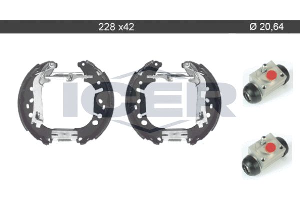 Stabdžių trinkelių komplektas ICER 79KT0017 C