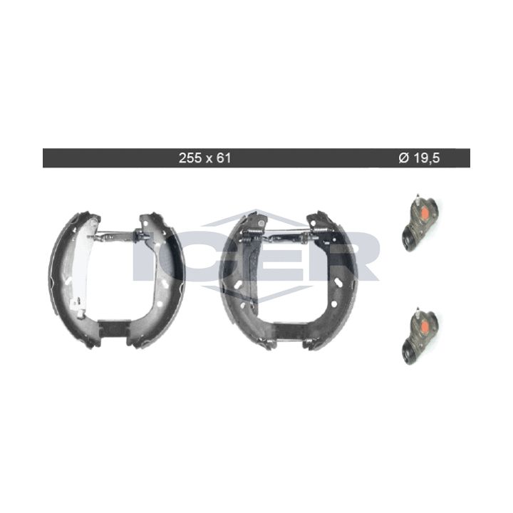 Stabdžių trinkelių komplektas ICER 79KT0018 C