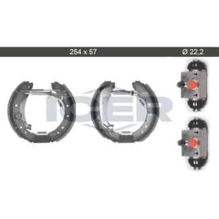 Stabdžių trinkelių komplektas ICER 79KT0020 C