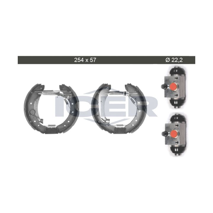 Stabdžių trinkelių komplektas ICER 79KT0020 C