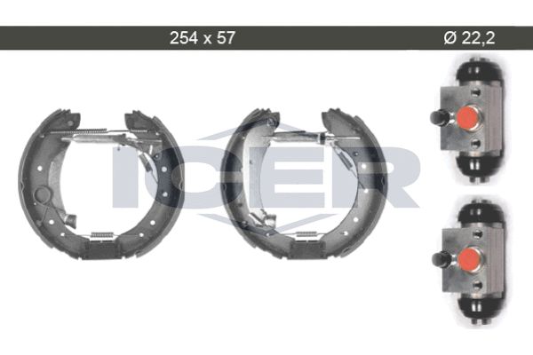 Stabdžių trinkelių komplektas ICER 79KT0020 C