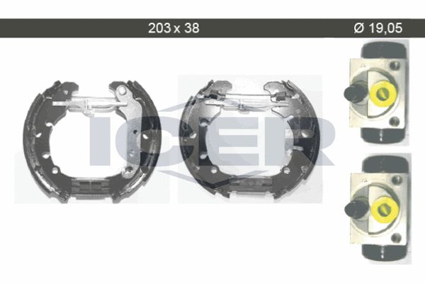 Stabdžių trinkelių komplektas ICER 79KT0023 C