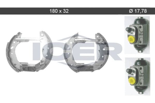 Stabdžių trinkelių komplektas ICER 79KT0024 C