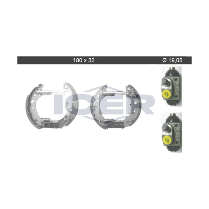 Stabdžių trinkelių komplektas ICER 79KT0025 C