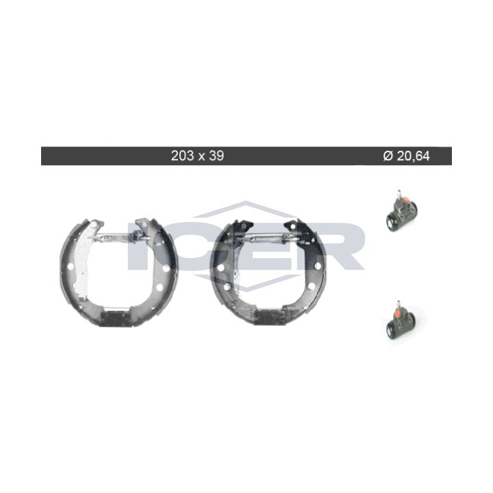 Stabdžių trinkelių komplektas ICER 79KT0049 C