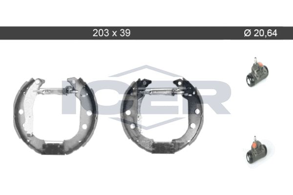 Stabdžių trinkelių komplektas ICER 79KT0049 C