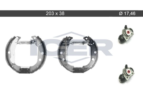 Stabdžių trinkelių komplektas ICER 79KT0050 C