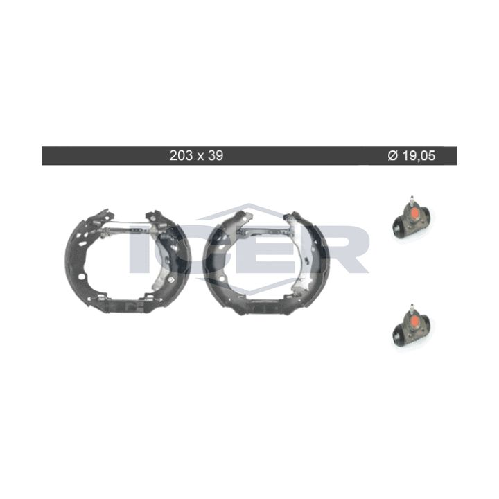 Stabdžių trinkelių komplektas ICER 79KT0051 C