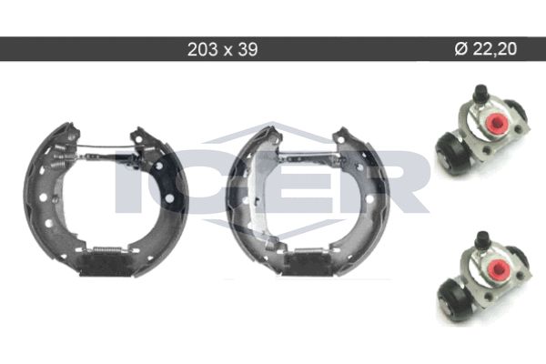 Stabdžių trinkelių komplektas ICER 79KT0053 C