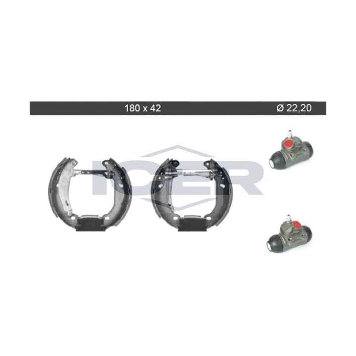 Stabdžių trinkelių komplektas ICER 79KT0056 C