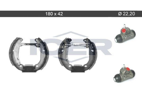 Stabdžių trinkelių komplektas ICER 79KT0056 C