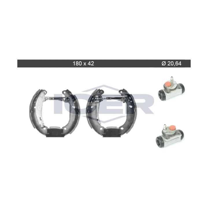 Stabdžių trinkelių komplektas ICER 79KT0058 C