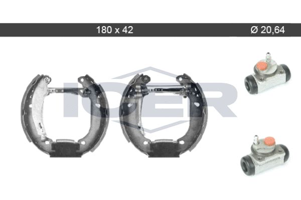 Stabdžių trinkelių komplektas ICER 79KT0058 C