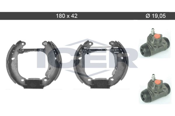 Stabdžių trinkelių komplektas ICER 79KT0059 C