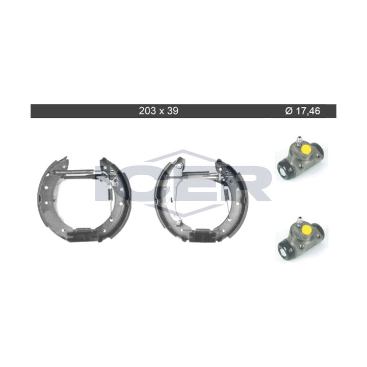 Stabdžių trinkelių komplektas ICER 79KT0068 C