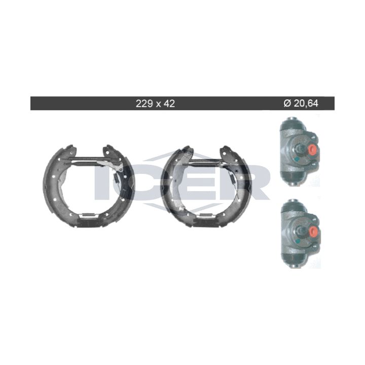 Stabdžių trinkelių komplektas ICER 79KT0070 C