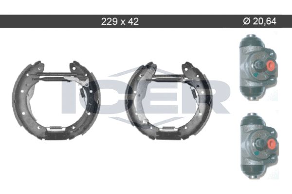 Stabdžių trinkelių komplektas ICER 79KT0070 C